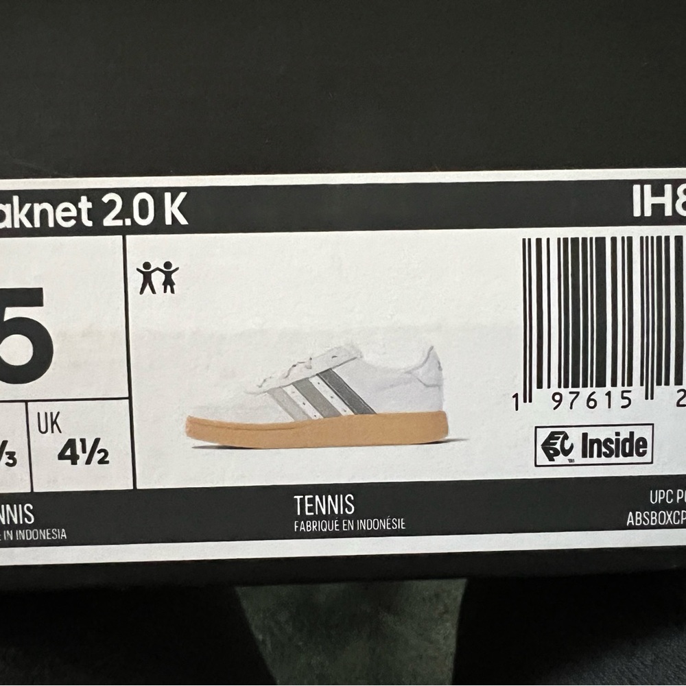 Adidas White and Gray Tennis Shoes